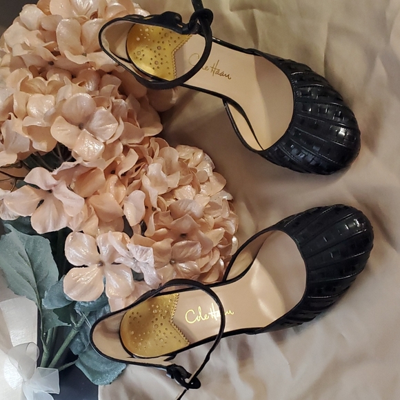 Cole Haan Shoes | Cole Haan x Nike Air Mary Jane Heels black size 6 1/2 b - Picture 1 of 12